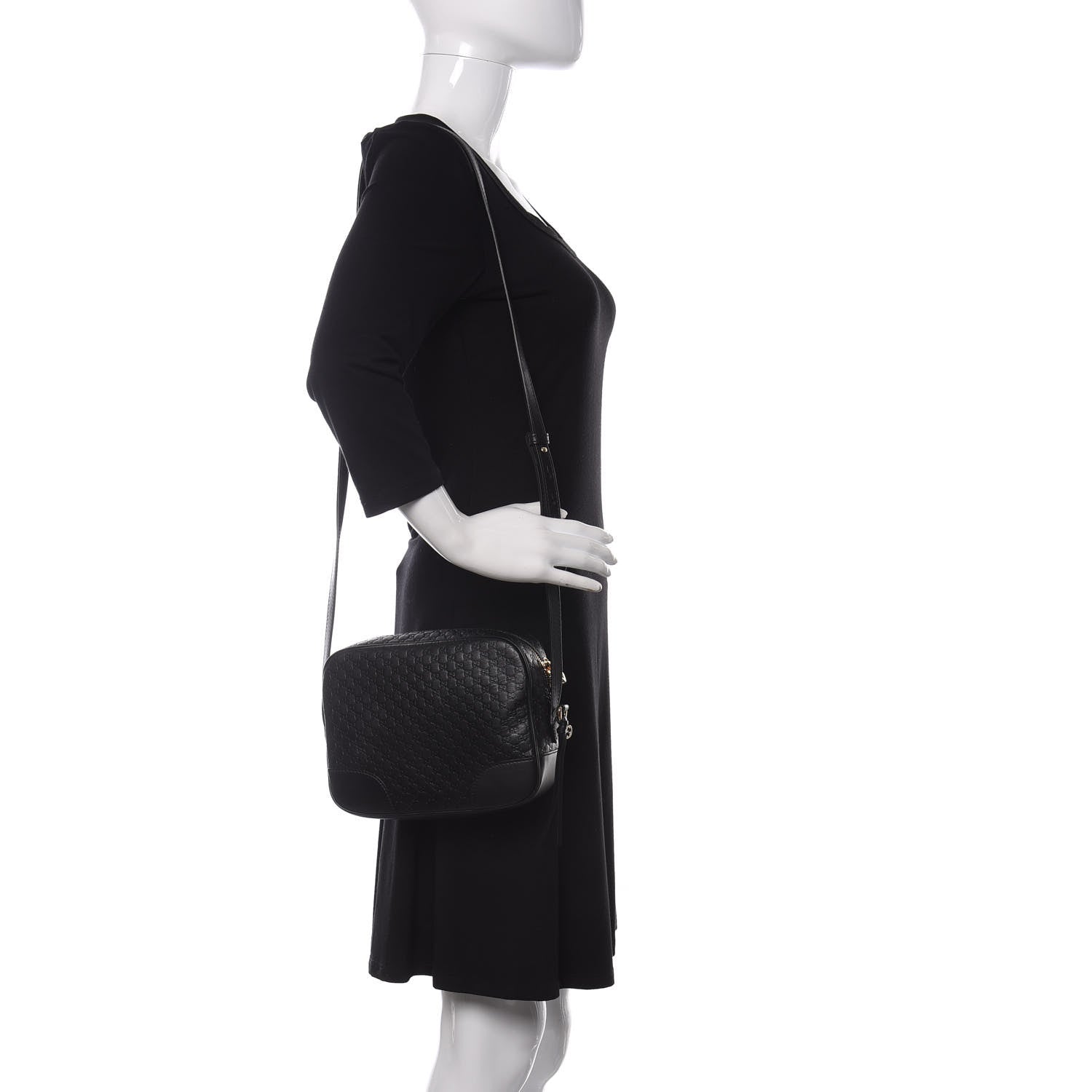 Gucci Microguccissima Mini Bree Messenger Bag Black 2 of 9