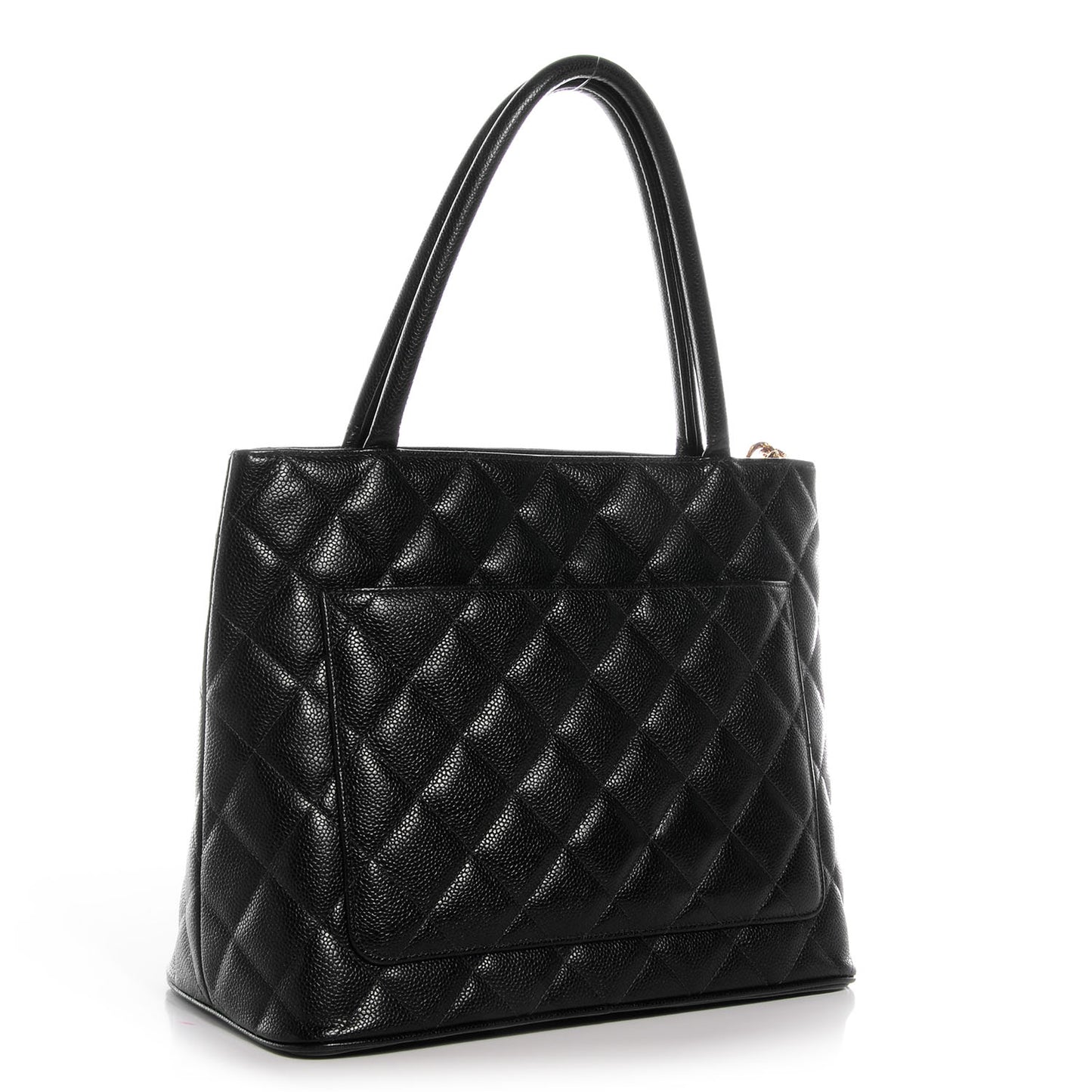 Caviar Medallion Tote Black