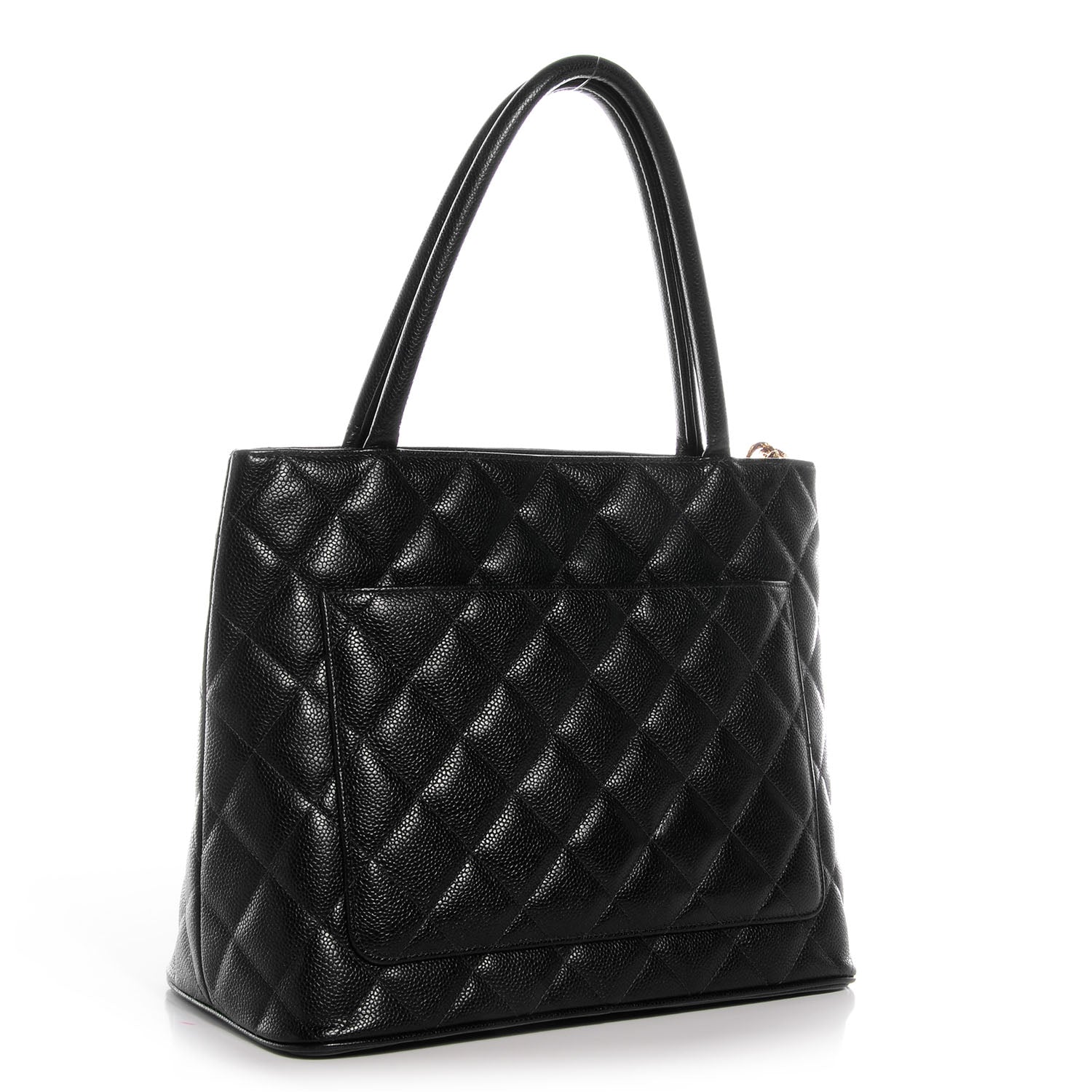 Chanel Caviar Medallion Tote Black 3 of 8