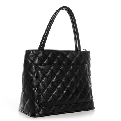 Chanel Caviar Medallion Tote Black 3 of 8