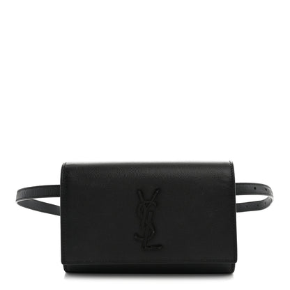 Saint Laurent Grain De Poudre Monogram Kate Belt Bag Black 1 of 10