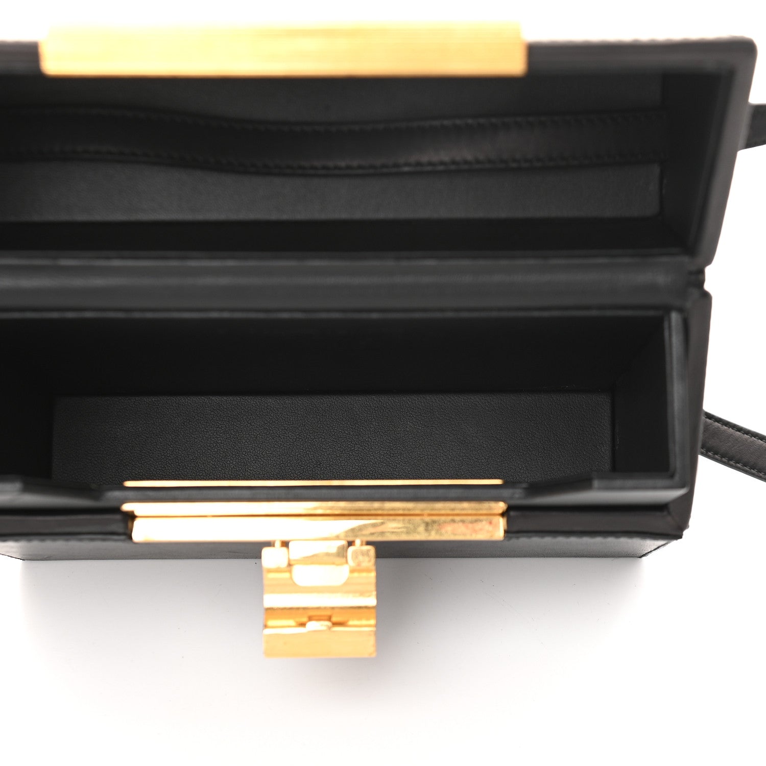Bottega Veneta Calfskin Daisey Box Clutch Black 5 of 9