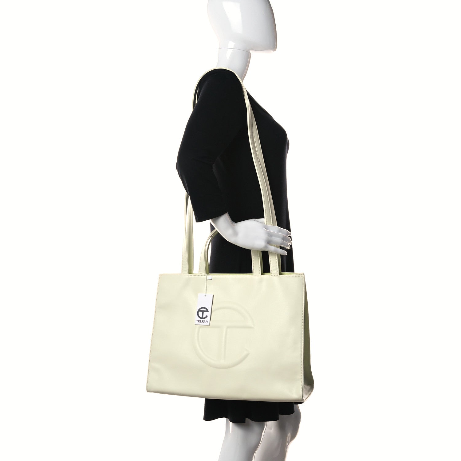 Telfar Vegan Leather Medium Shopping Bag Glue 2 of 9