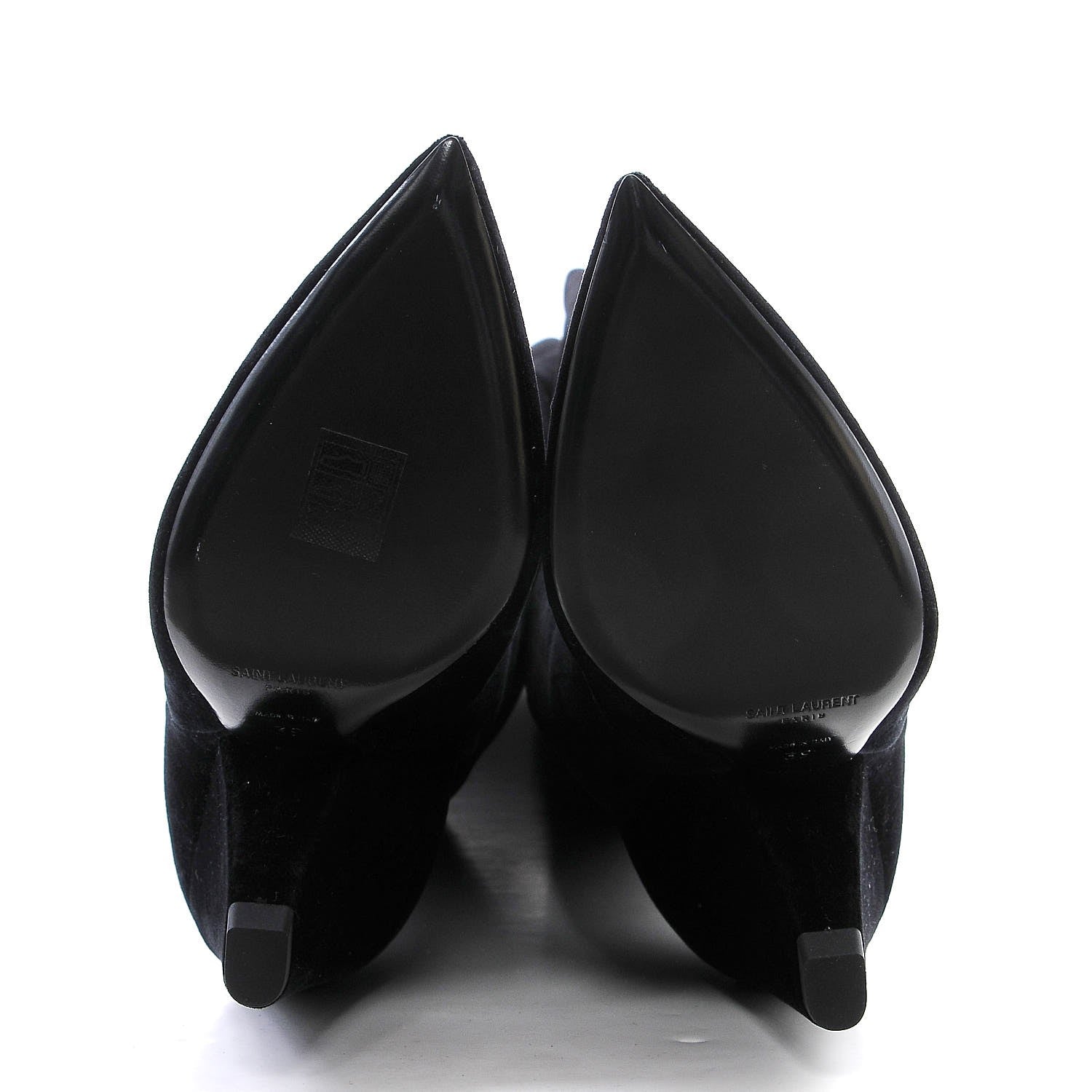 Saint Laurent Velvet Niki 105 Thigh High Boots 39 Black 5 of 7