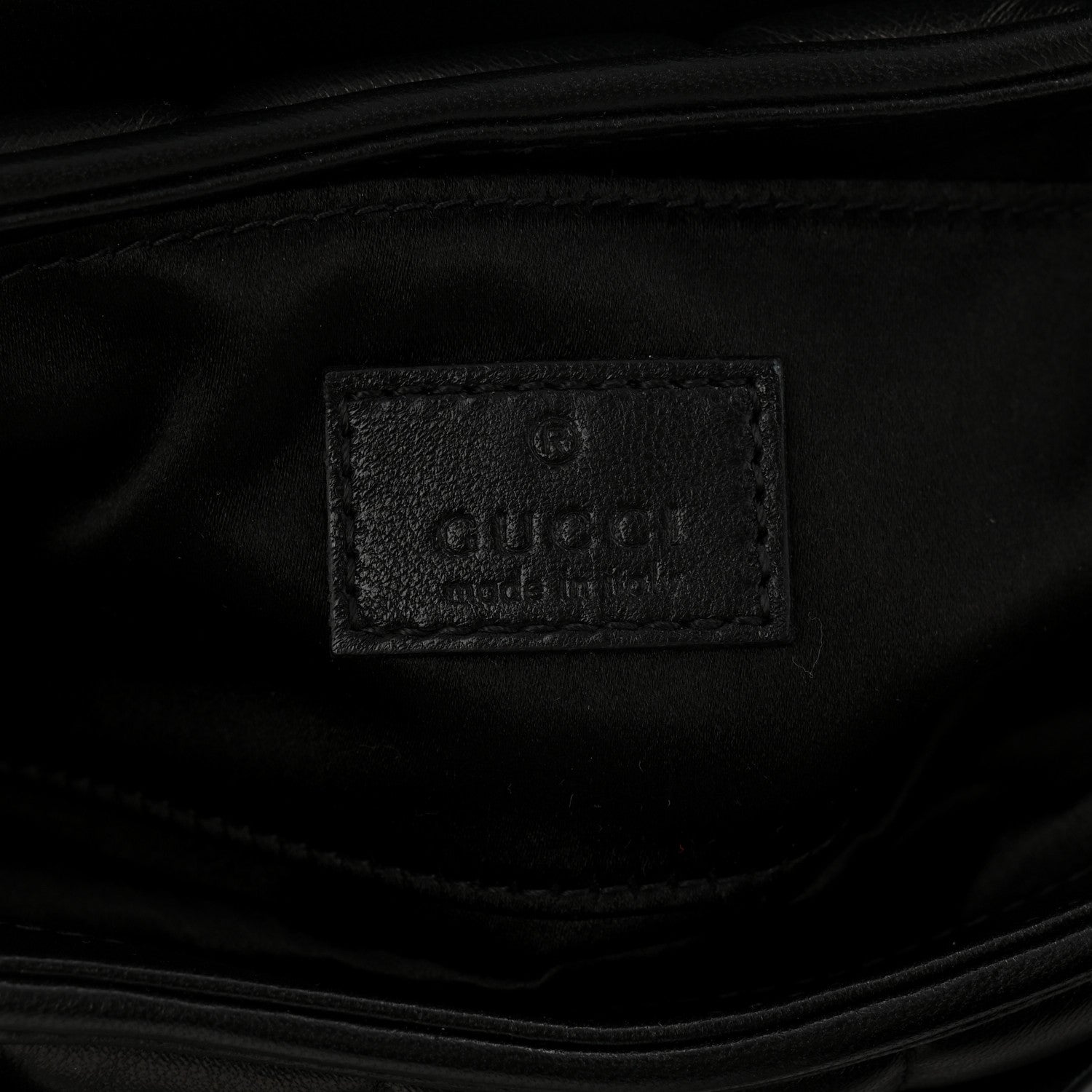 Gucci Nappa Vertical Matelasse Small Maxi Horsebit Chain Shoulder Bag Black 6 of 10