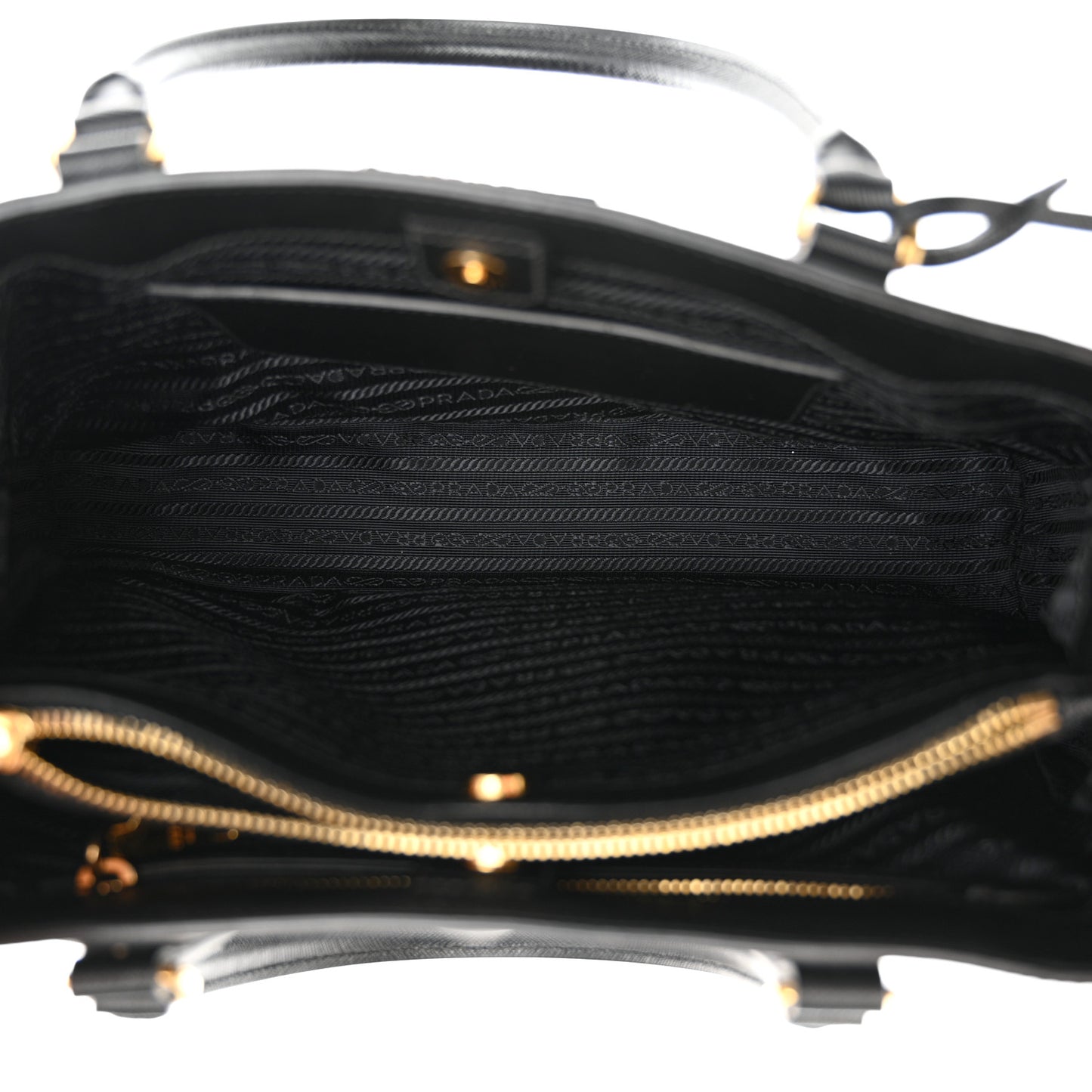 Saffiano Lux Medium Tote Black