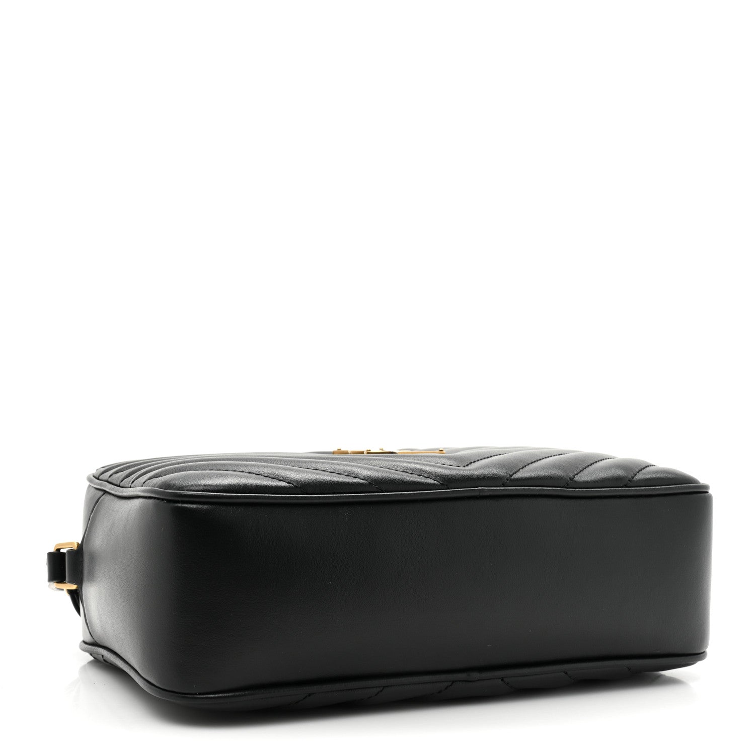 Saint Laurent Calfskin Matelasse Monogram Lou Camera Bag Black 4 of 9