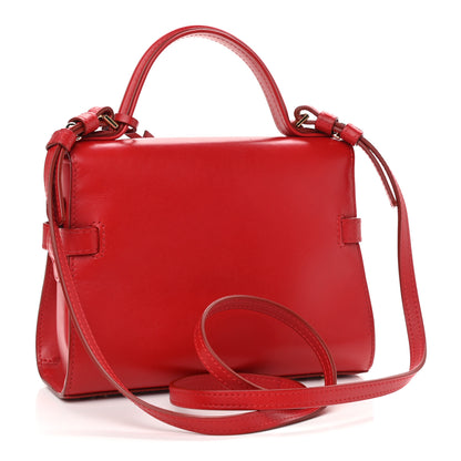 Delvaux Calfskin Mini Tempete Satchel Red 3 of 10