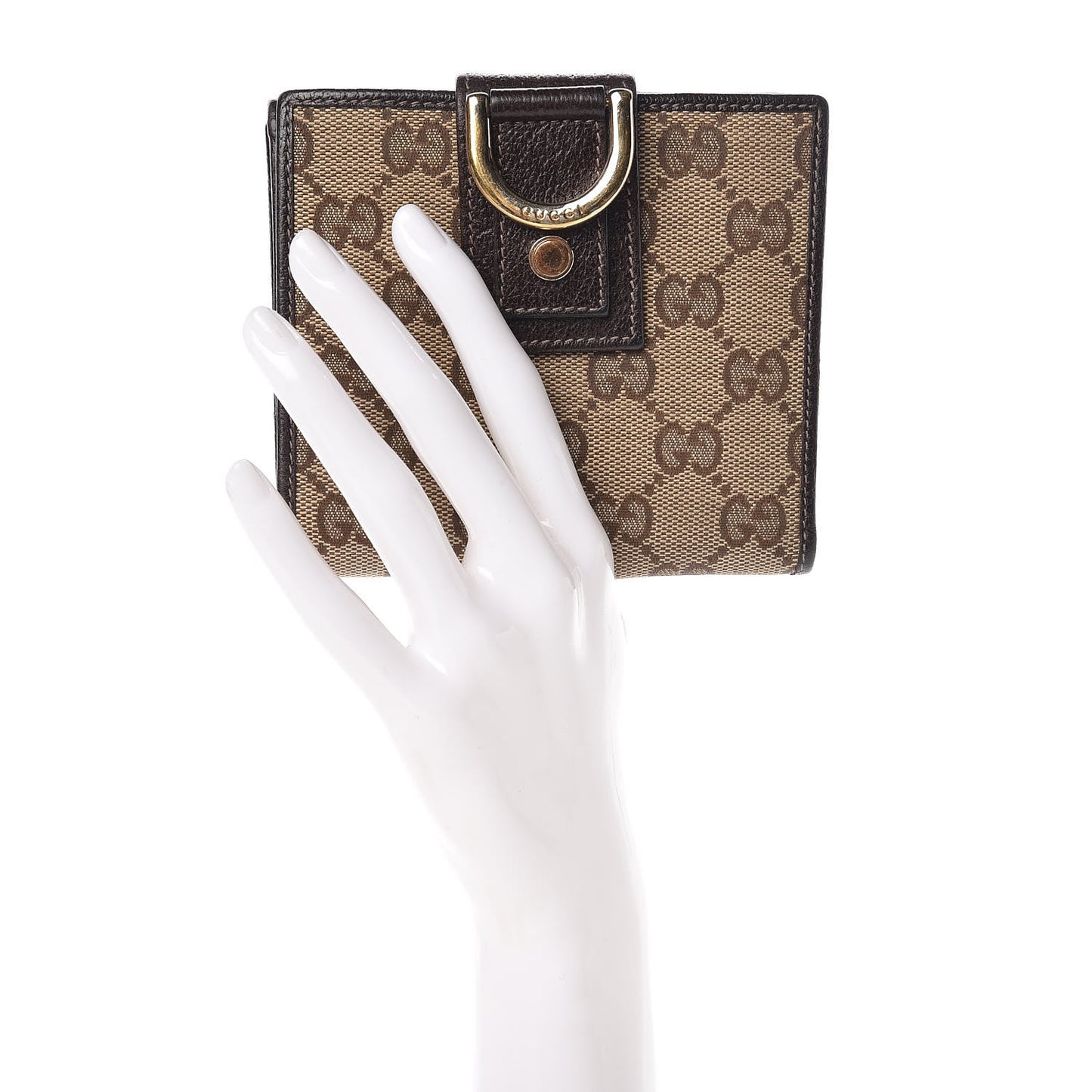 Monogram Abbey Compact Wallet Dark Brown