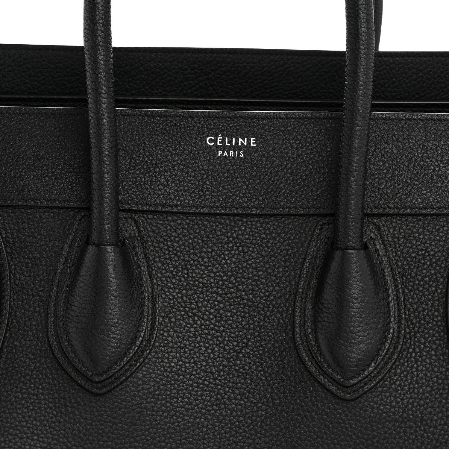 Celine Drummed Calfskin Mini Luggage Black 20 of 37