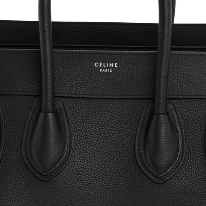 Celine Drummed Calfskin Mini Luggage Black 20 of 37