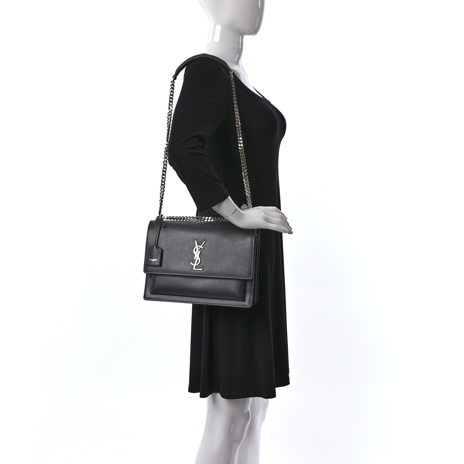 Saint Laurent Calfskin Large Monogram Sunset Earth 2 of 10