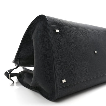 The Row Grained Calfskin Soft Margaux 17 Black 7 of 8