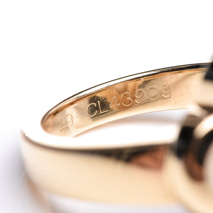 Van Cleef & Arpels 18K Yellow Gold Mother of Pearl Pure Alhambra Ring 49 4.75 6 of 6
