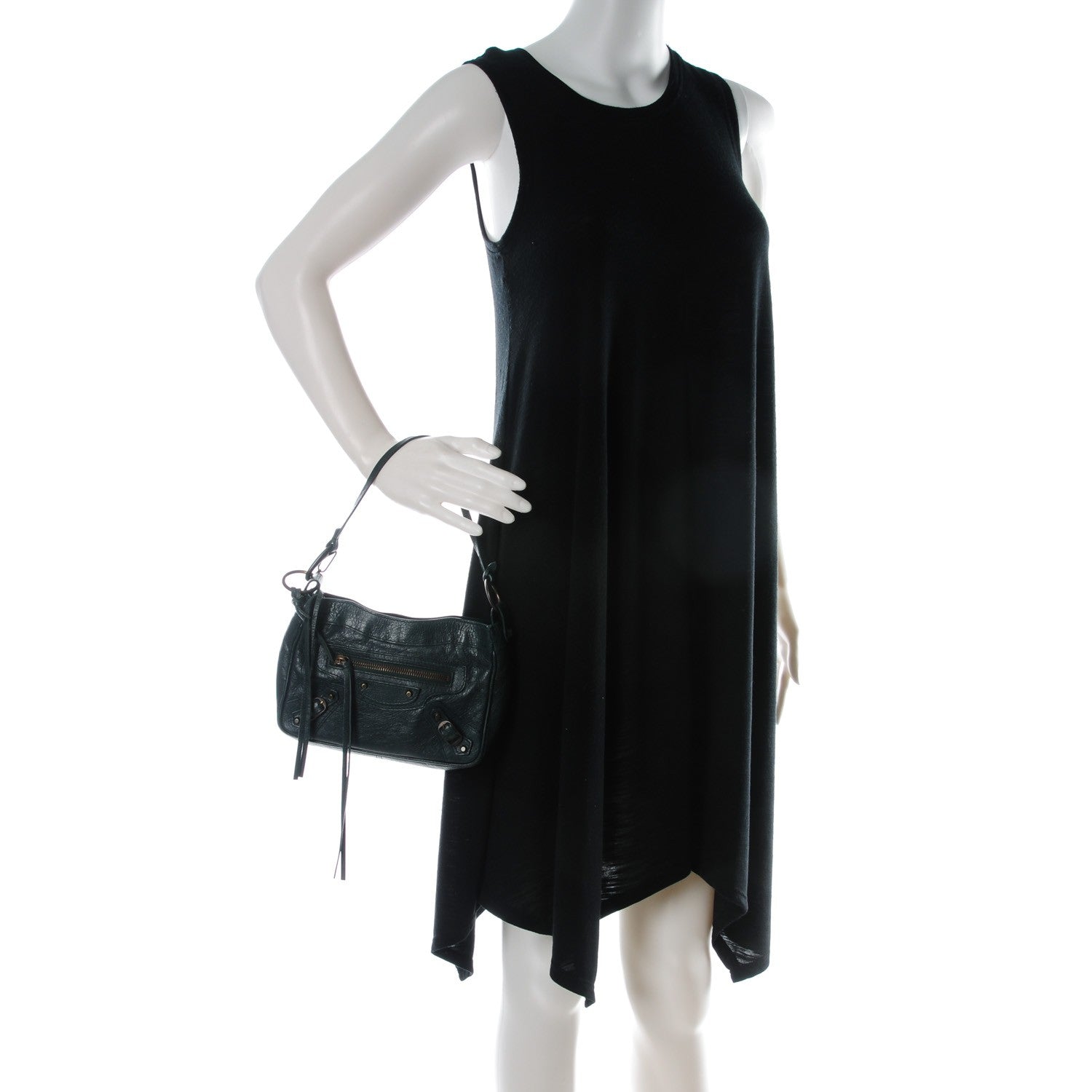 Balenciaga Agneau Classic Hardware Shoulder Bag Poker Fonce 2 of 7