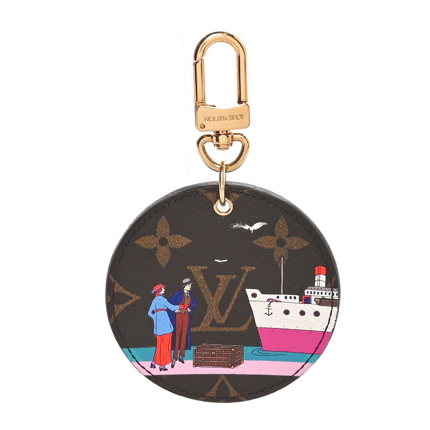 Monogram 2016 Christmas Animation Bag Charm Key Ring