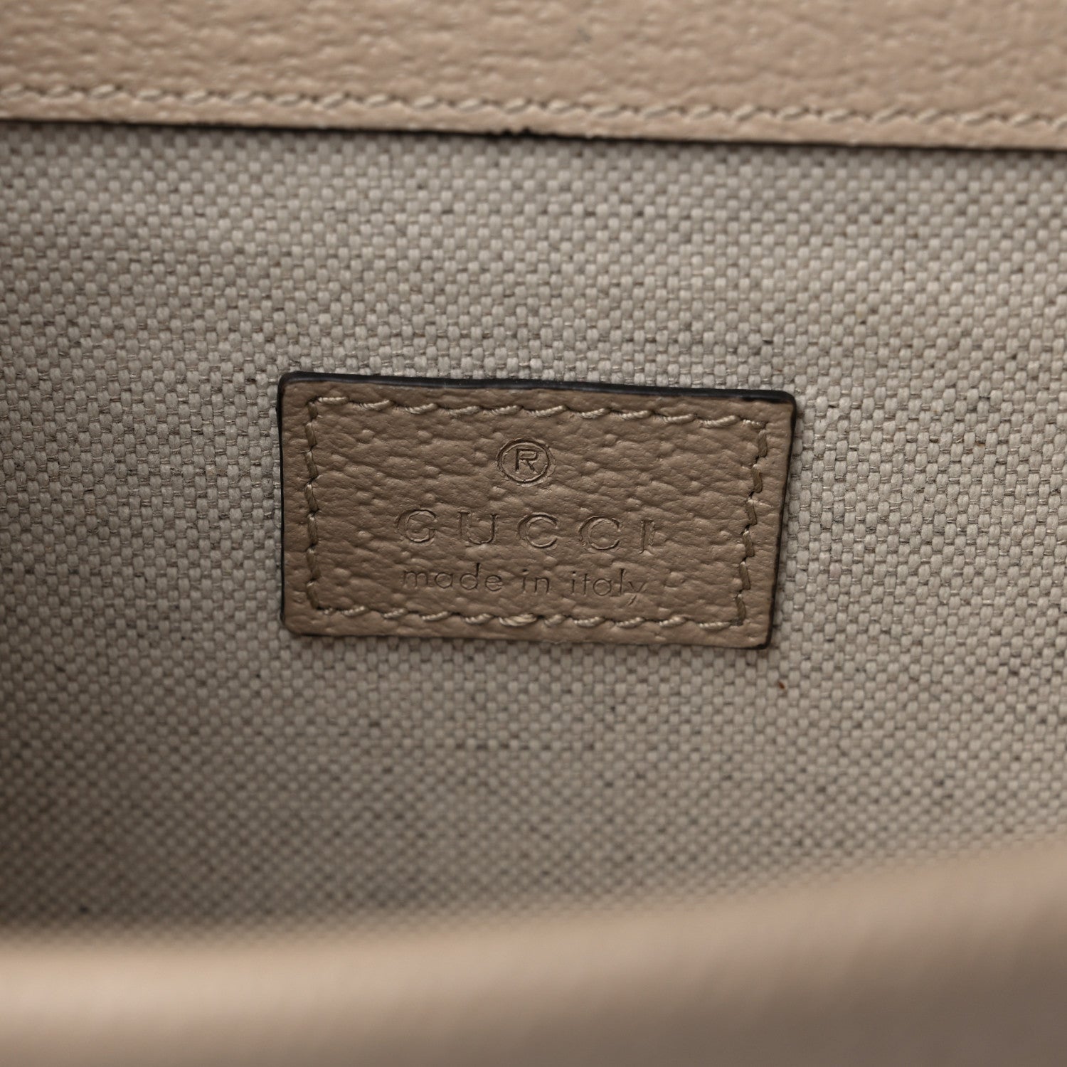Gucci GG Supreme Monogram Textured Dollar Calfskin Small Rectangular Dionysus Shoulder Bag Beige Mystic White Oatmeal 6 of 10