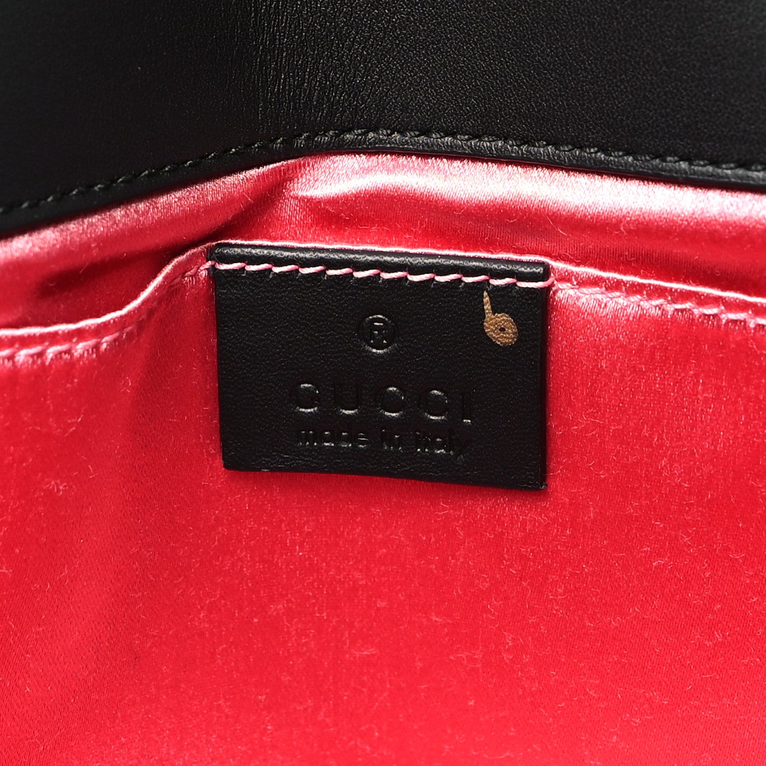 Gucci Velvet Matelasse Mini GG Marmont Shoulder Bag Black 6 of 10