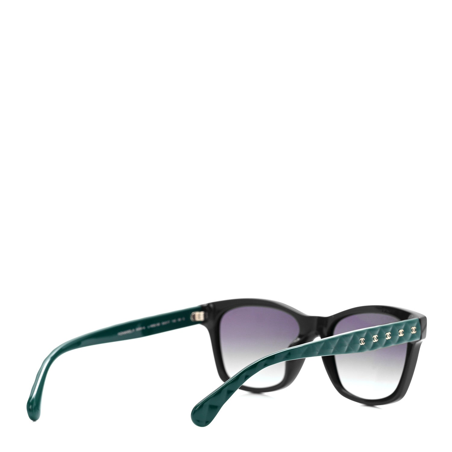 Chanel Acetate Quilted Square Sunglasses 5484-A Blue Green 4 of 8