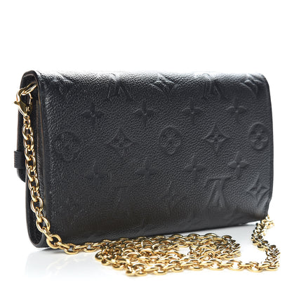 Louis Vuitton Empreinte Vavin Chain Wallet Black 3 of 10
