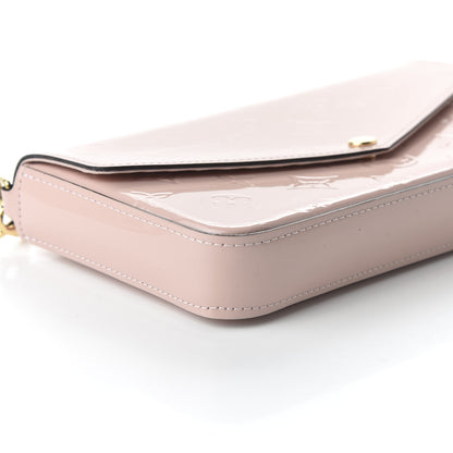 Louis Vuitton Vernis Felicie Chain Wallet Rose Ballerine 5 of 11