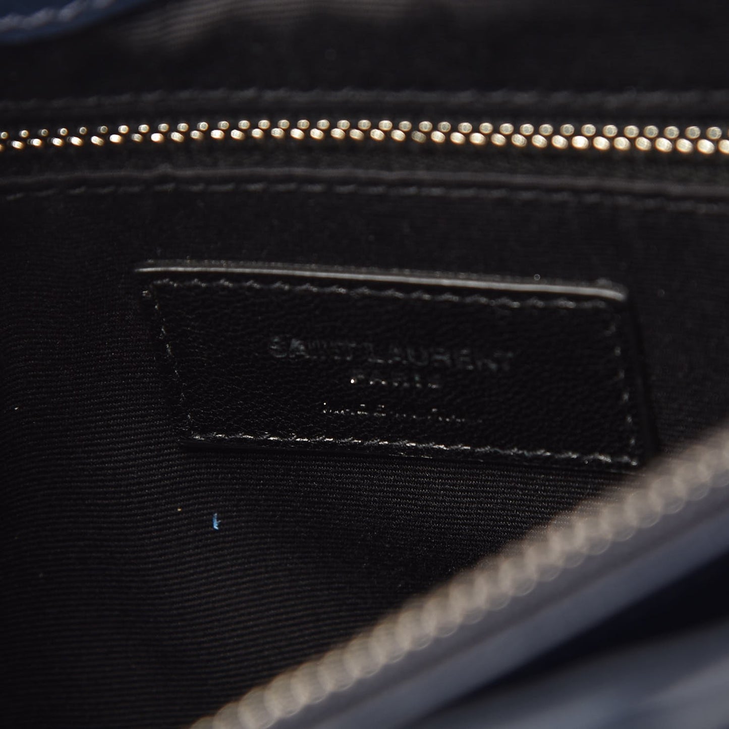Calfskin Y Quilted Monogram Medium Loulou Chain Satchel Medium Blue