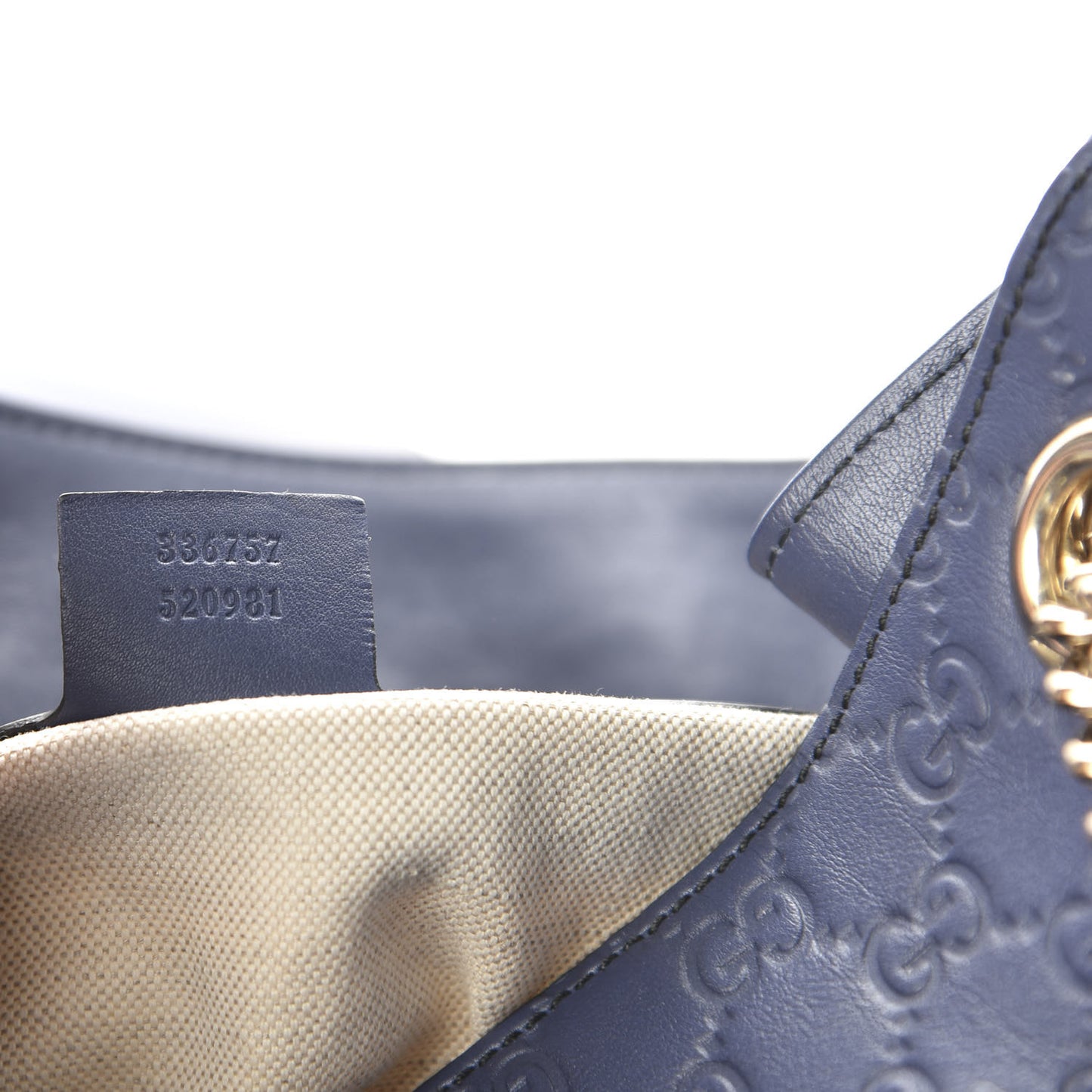 Guccissima Medium Emily Shoulder Bag Blue