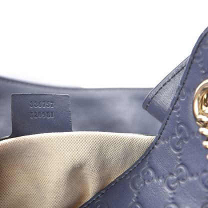 Gucci Guccissima Medium Emily Shoulder Bag Blue 9 of 12