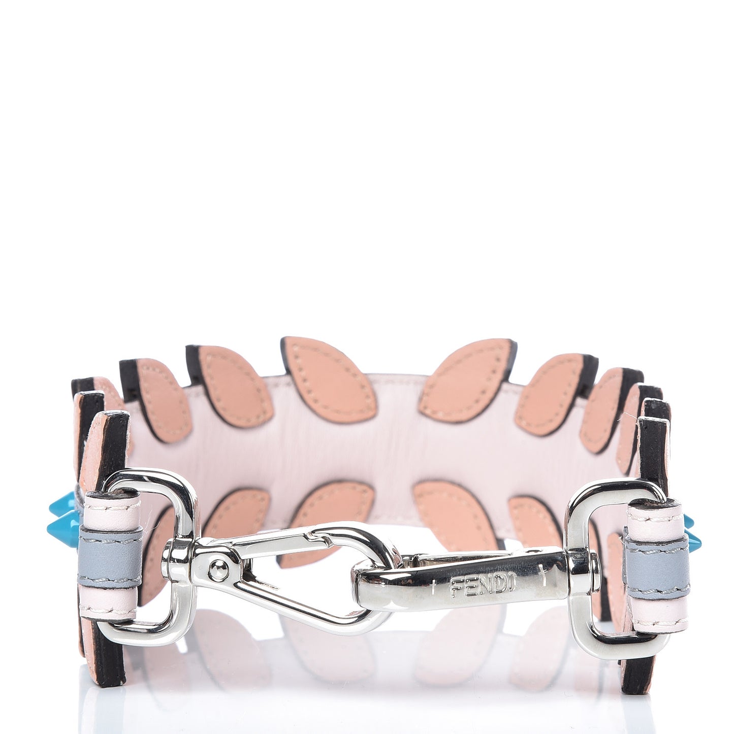 Calfskin Leaf Mini Strap You Pink Multicolor