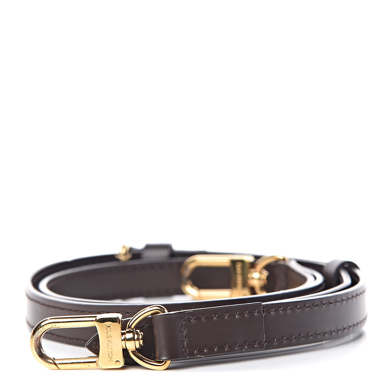 Louis Vuitton Calfskin 16mm Adjustable Shoulder Strap Brown 1 of 5