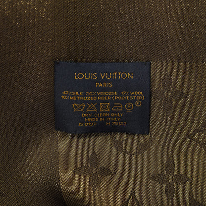 Louis Vuitton Silk Lurex Wool Monogram Shine Shawl 3 of 3