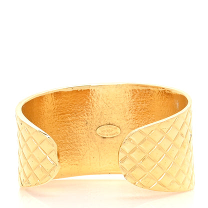 Chanel Metal CC Cuff Gold Silver 3 of 4