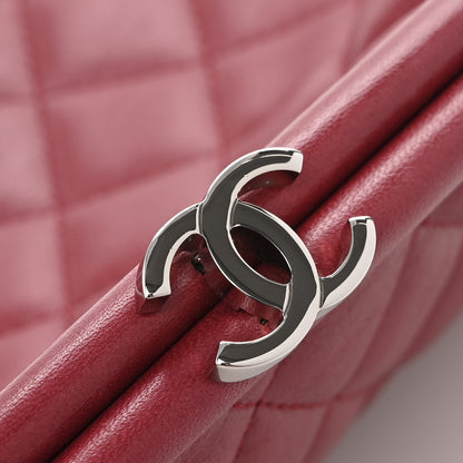 Chanel Lambskin Quilted Timeless Clutch Red 11 of 12
