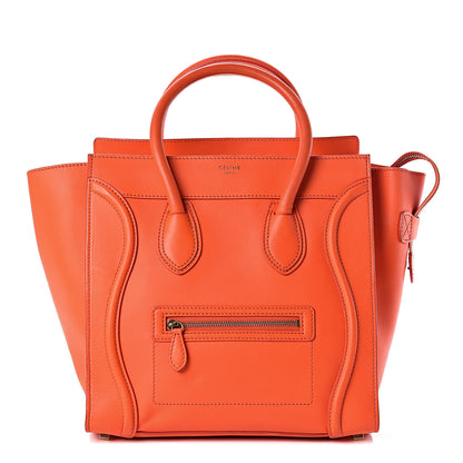 Celine Smooth Calfskin Mini Luggage Orange 1 of 12