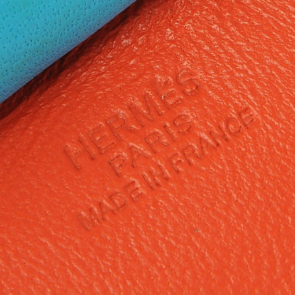Hermes Milo Lambskin Grigri Rodeo Horse Bag Charm MM Orange Poppy Rose Azalee Bleu Azteque 3 of 4
