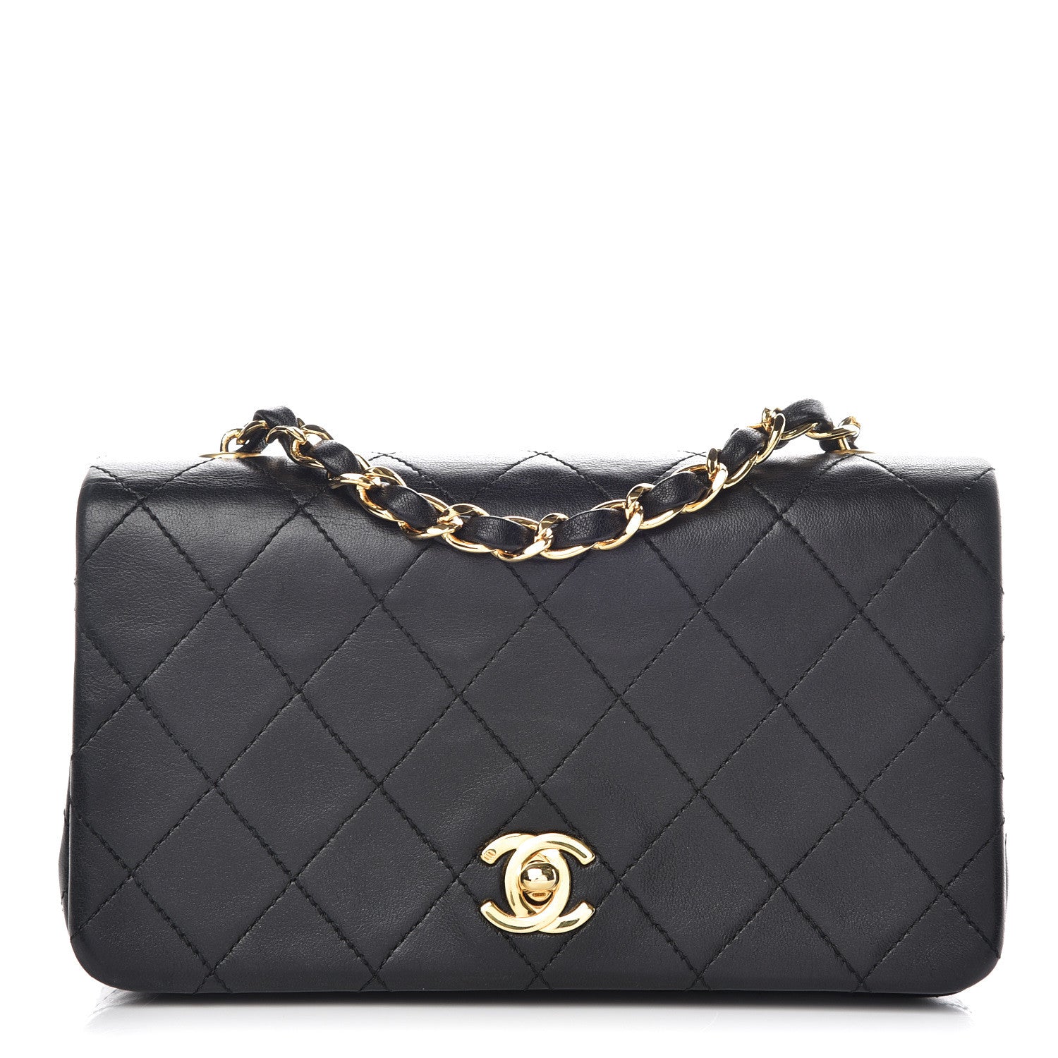 Chanel Lambskin Quilted Mini Flap Black 1 of 10