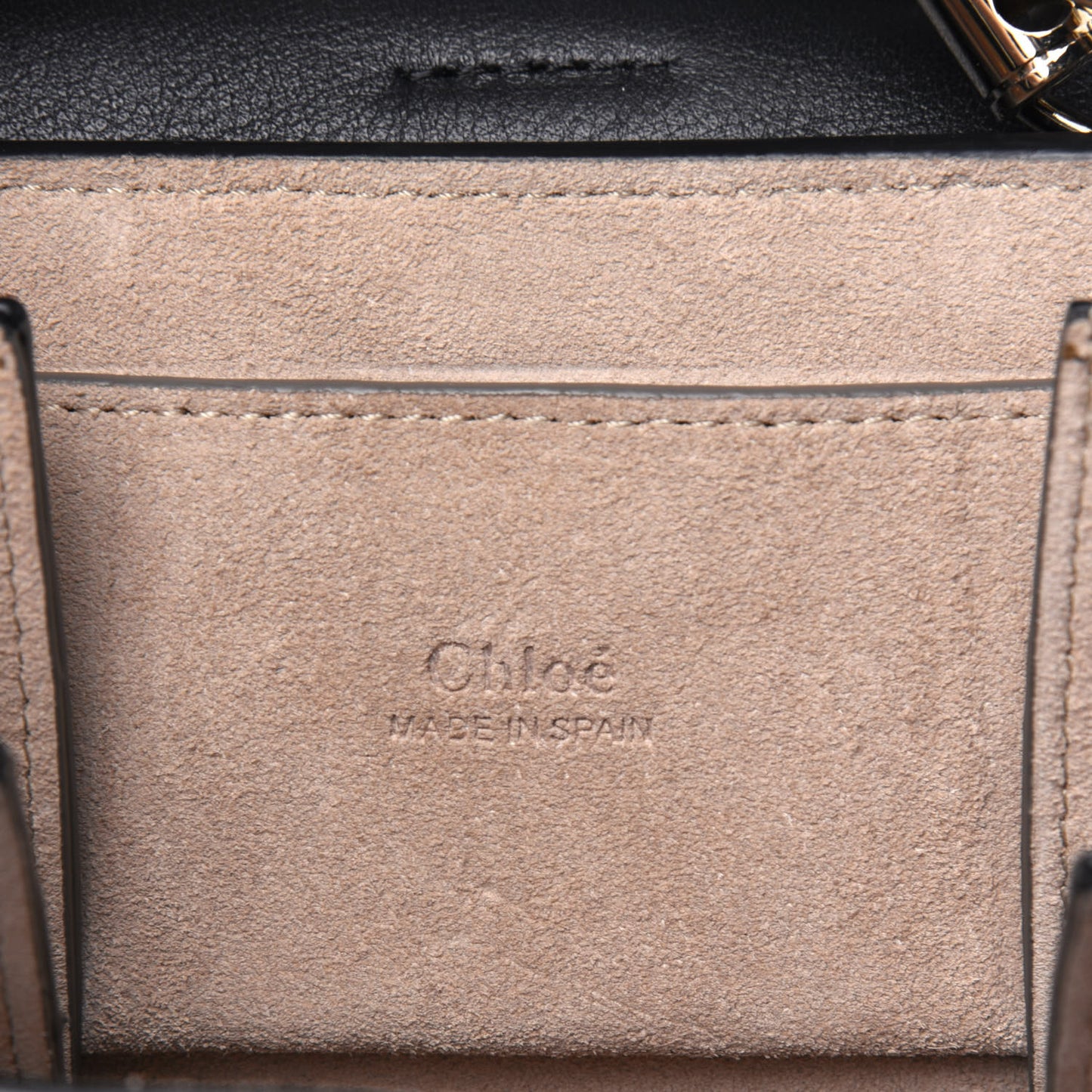 Suede Calfskin Mini Faye Bracelet Bag Black