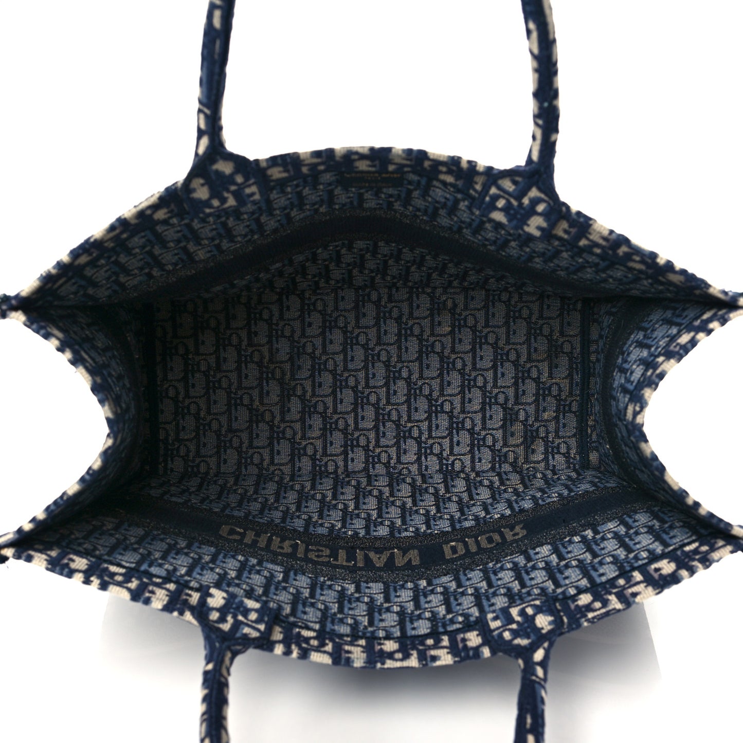 Oblique Book Tote Blue Multicolor