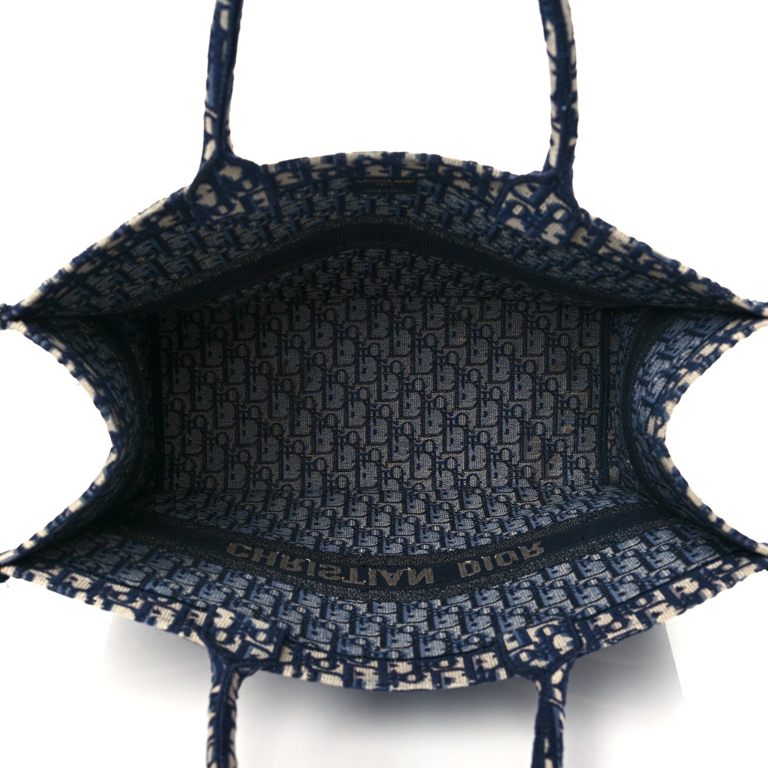 Christian Dior Oblique Book Tote Blue Multicolor 5 of 10