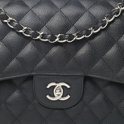 Chanel Caviar Quilted Jumbo Double Flap Black 7 of 10
