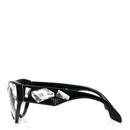 Prada Crystal Voice Sunglasses SPR 21Q Black 3 of 9