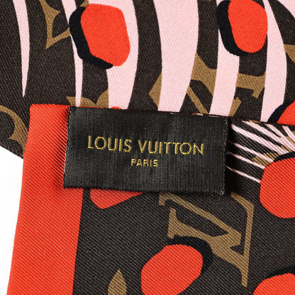 Louis Vuitton Silk Monogram Jungle Dots Bandeau Sugar Pink Poppy 4 of 6