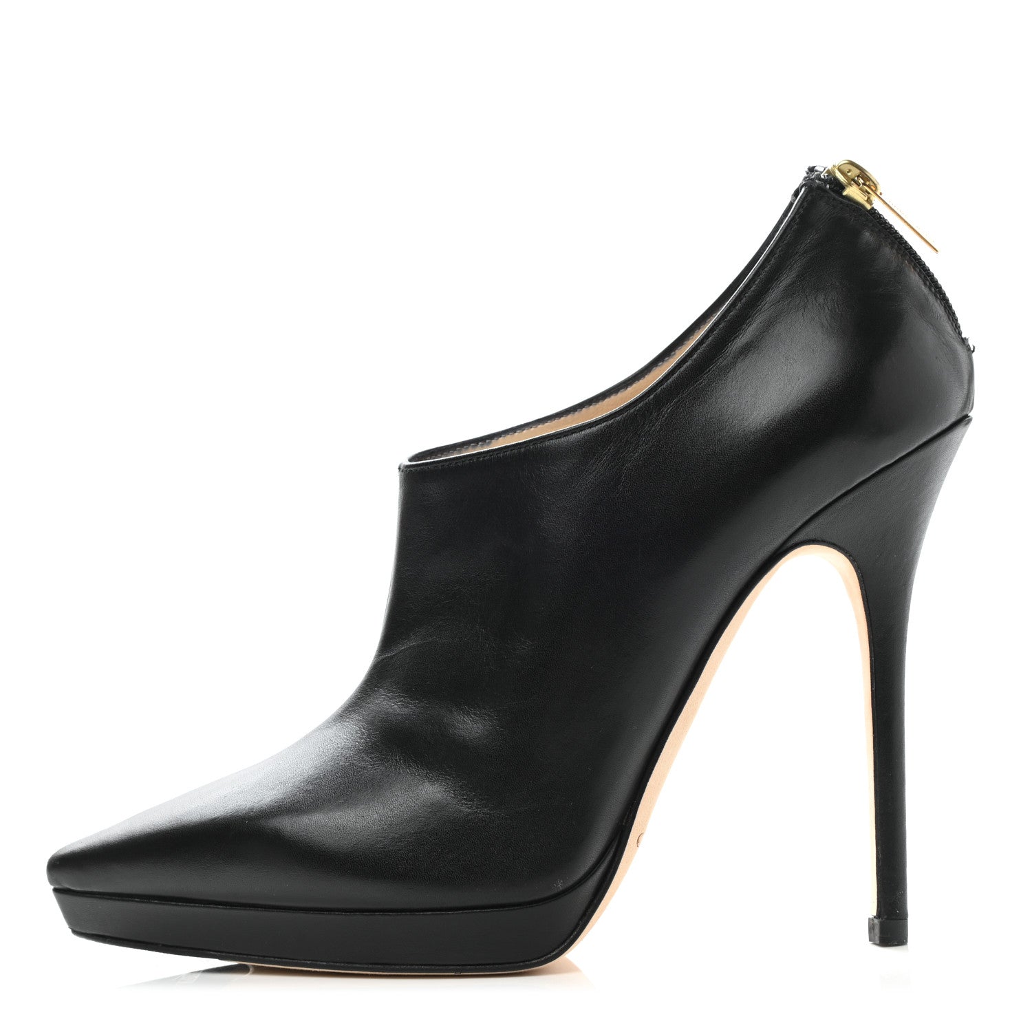 Jimmy Choo Calfskin George Ankle Boots 38 Black 1 of 8