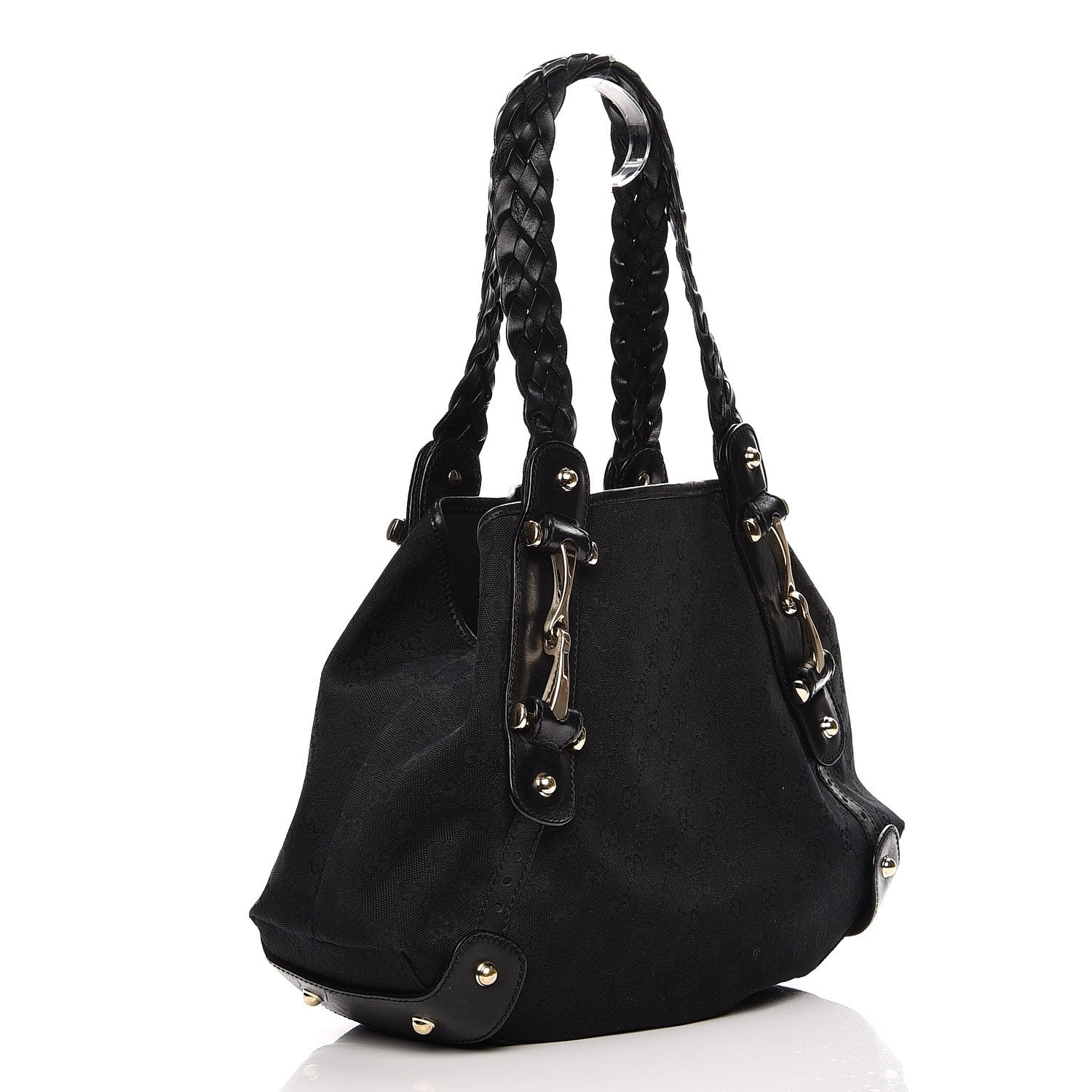 Gucci Monogram Small Pelham Shoulder Bag Black 3 of 14