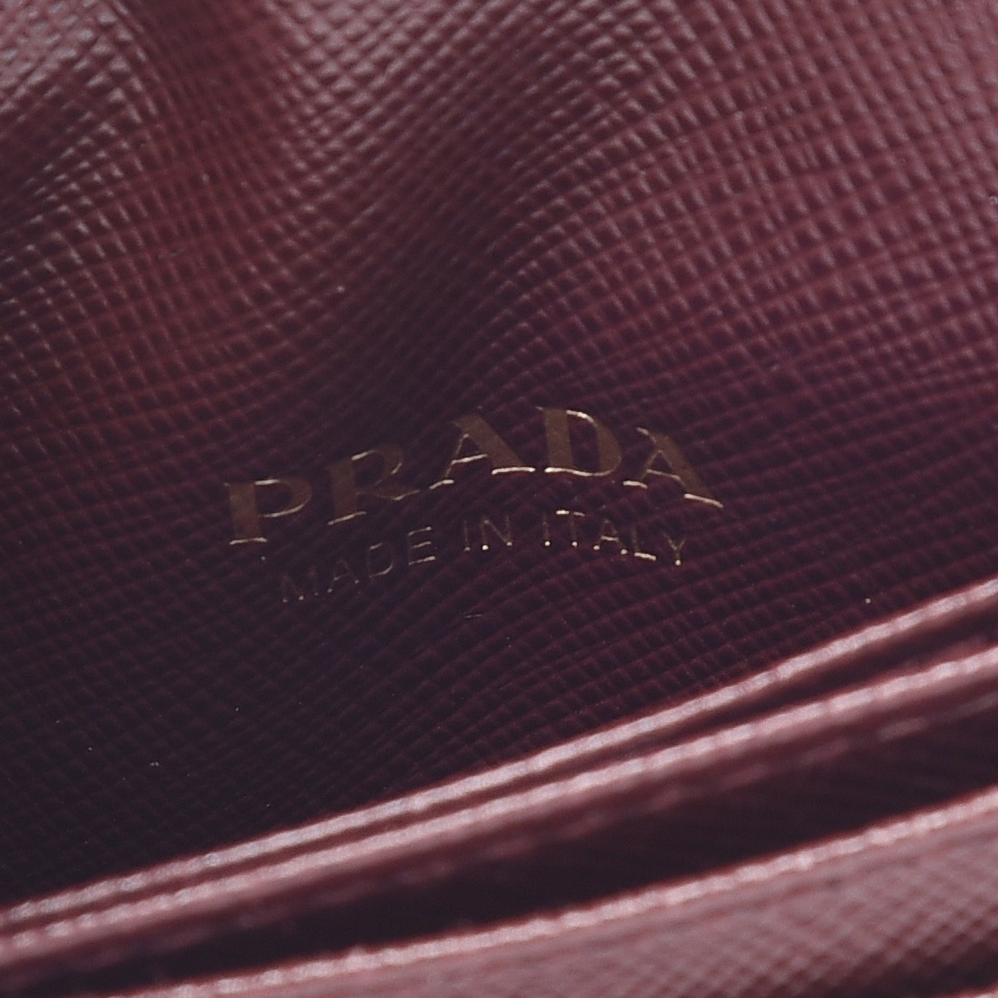 Saffiano Metal Flap Wallet Granato