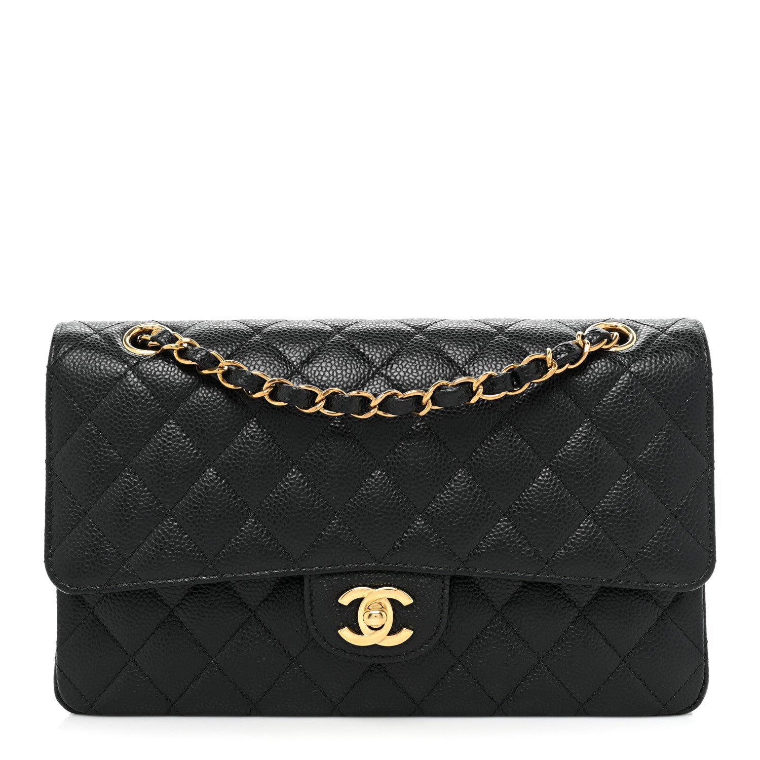 Chanel Caviar Quilted Medium Double Flap Black 1 of 9