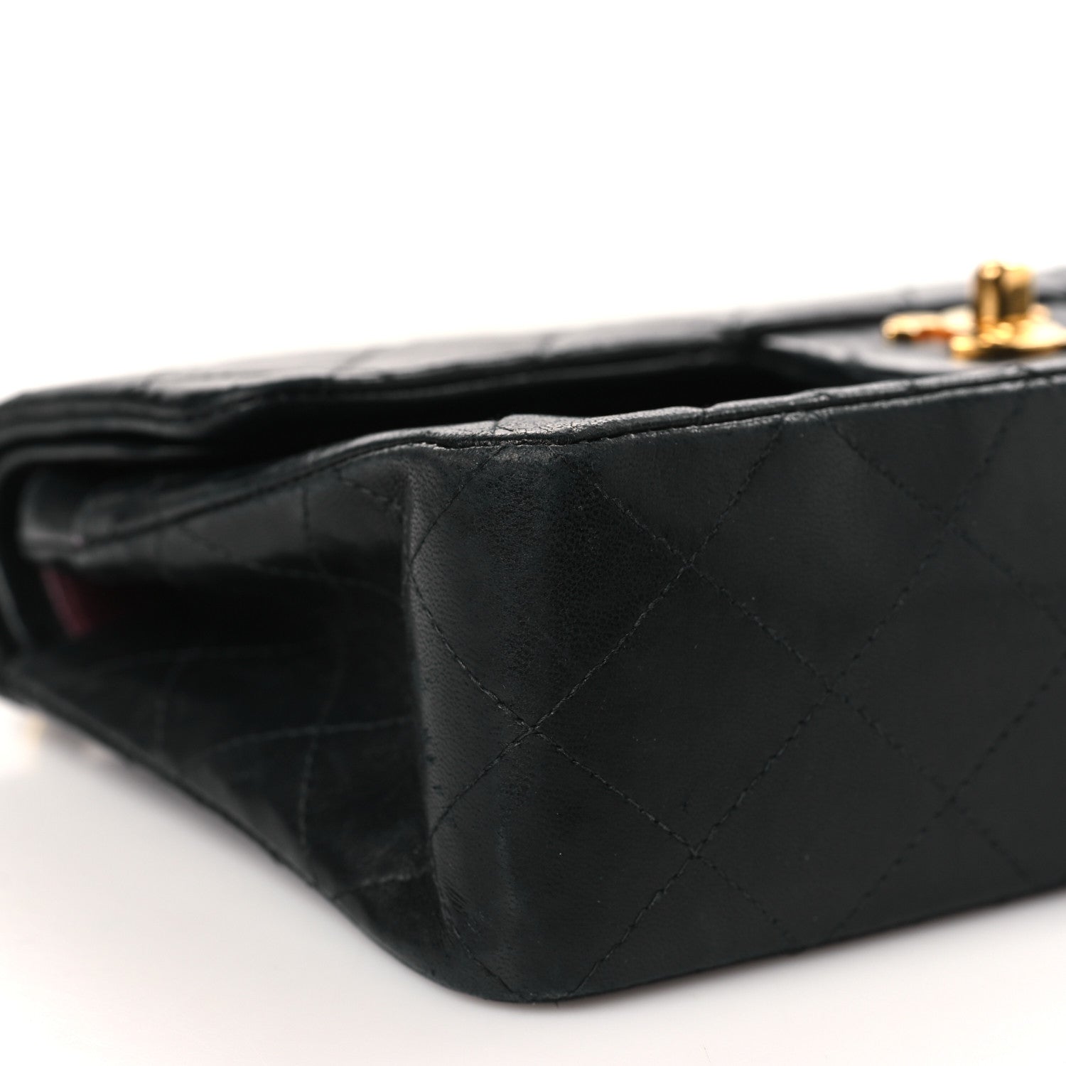 Chanel Lambskin Quilted Small Double Flap Black 8 of 12