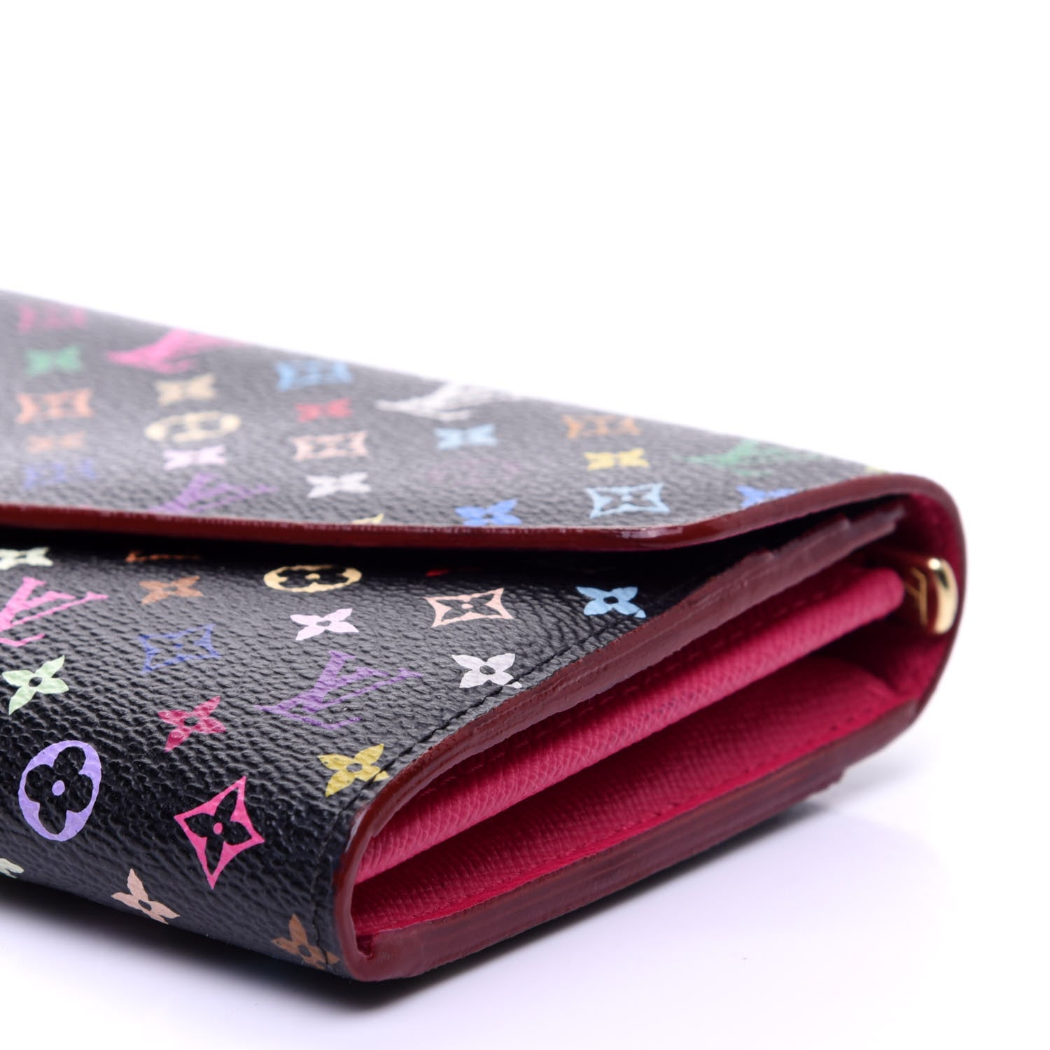 Louis Vuitton Monogram Multicolor Sarah Wallet NM Black Grenade 7 of 9