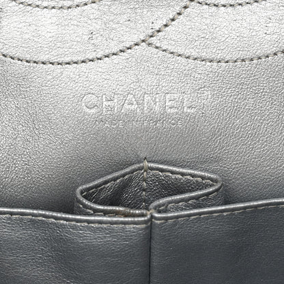 Chanel Metallic Calfskin Striped 2.55 Reissue 227 Silver 6 of 12