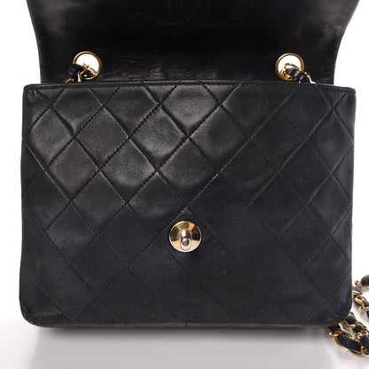 Chanel Lambskin Quilted Mini Square Flap Black 23 of 27